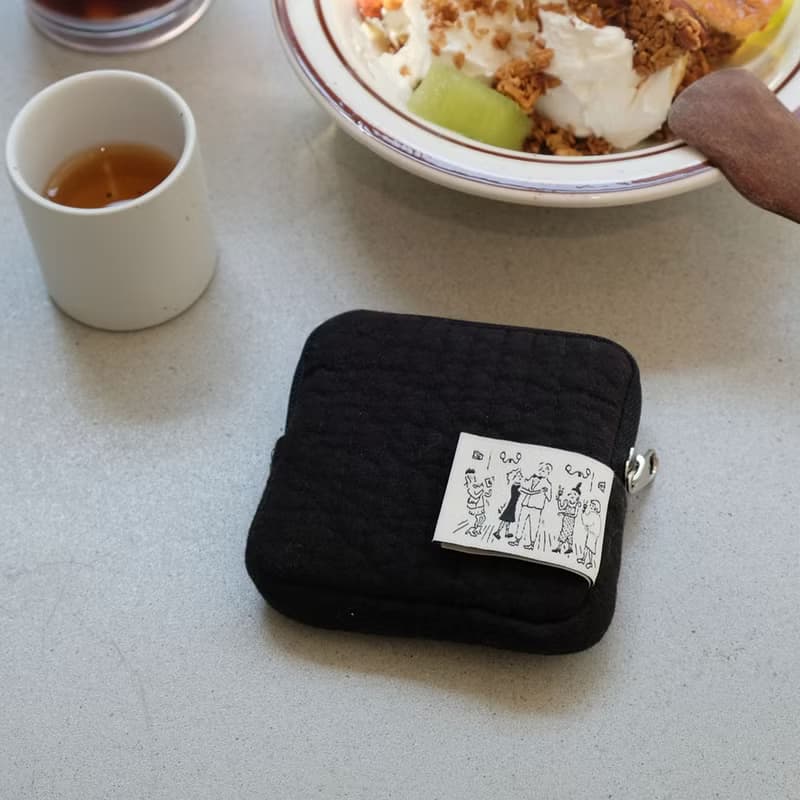 Micro Keyring Pouch (Natural Black)