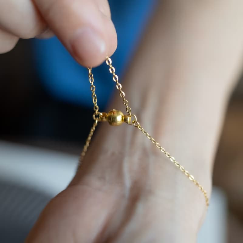 小小愛心  / 巧克力 / 磁吸式手鍊 / 不鏽鋼304