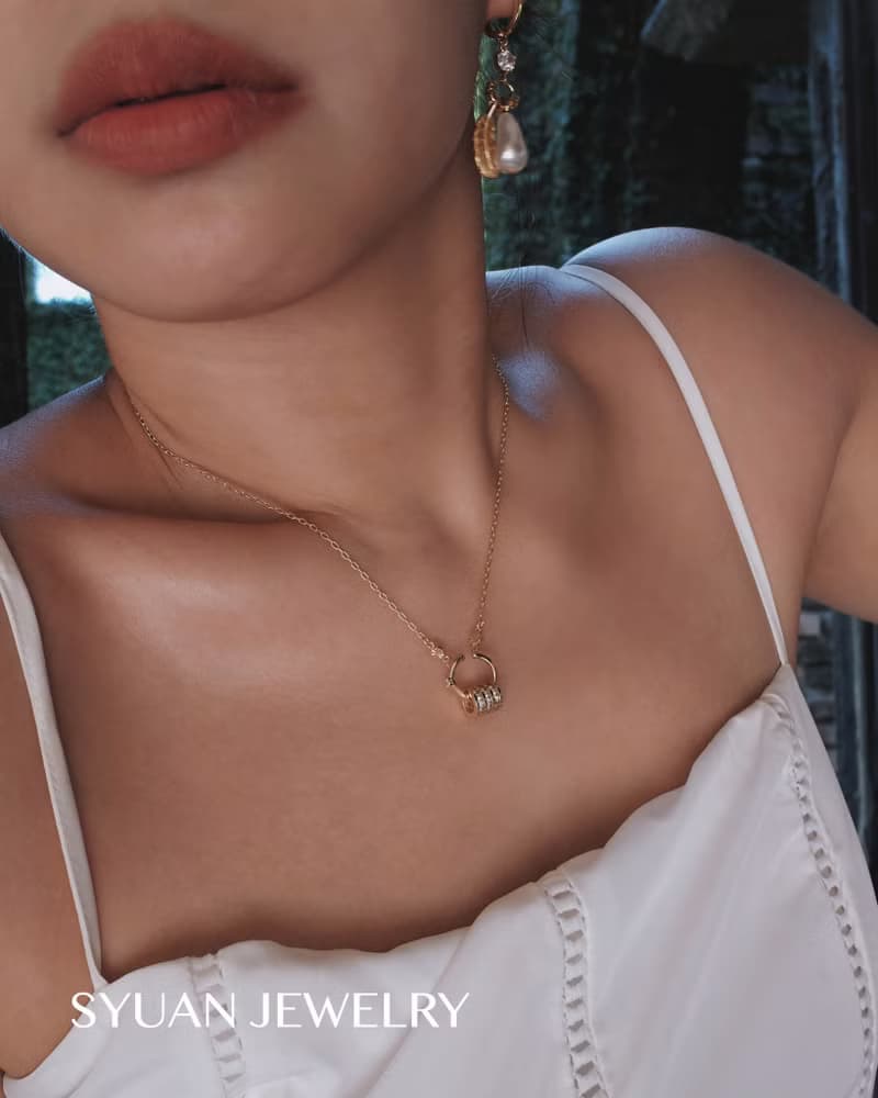 Clasp守護鋯石項鍊生日 禮物情人節