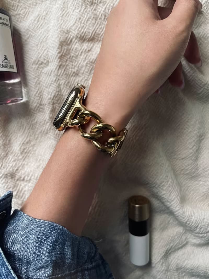 Apple Watch 立體粗鏈不鏽鋼金屬錶帶