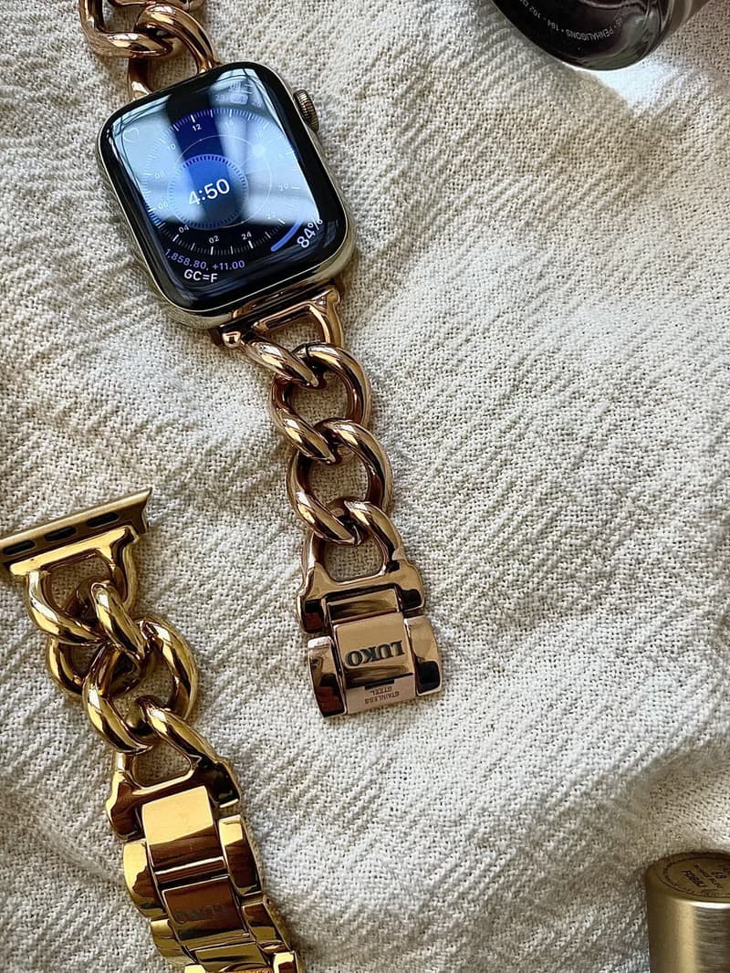 Apple Watch 立體粗鏈不鏽鋼金屬錶帶