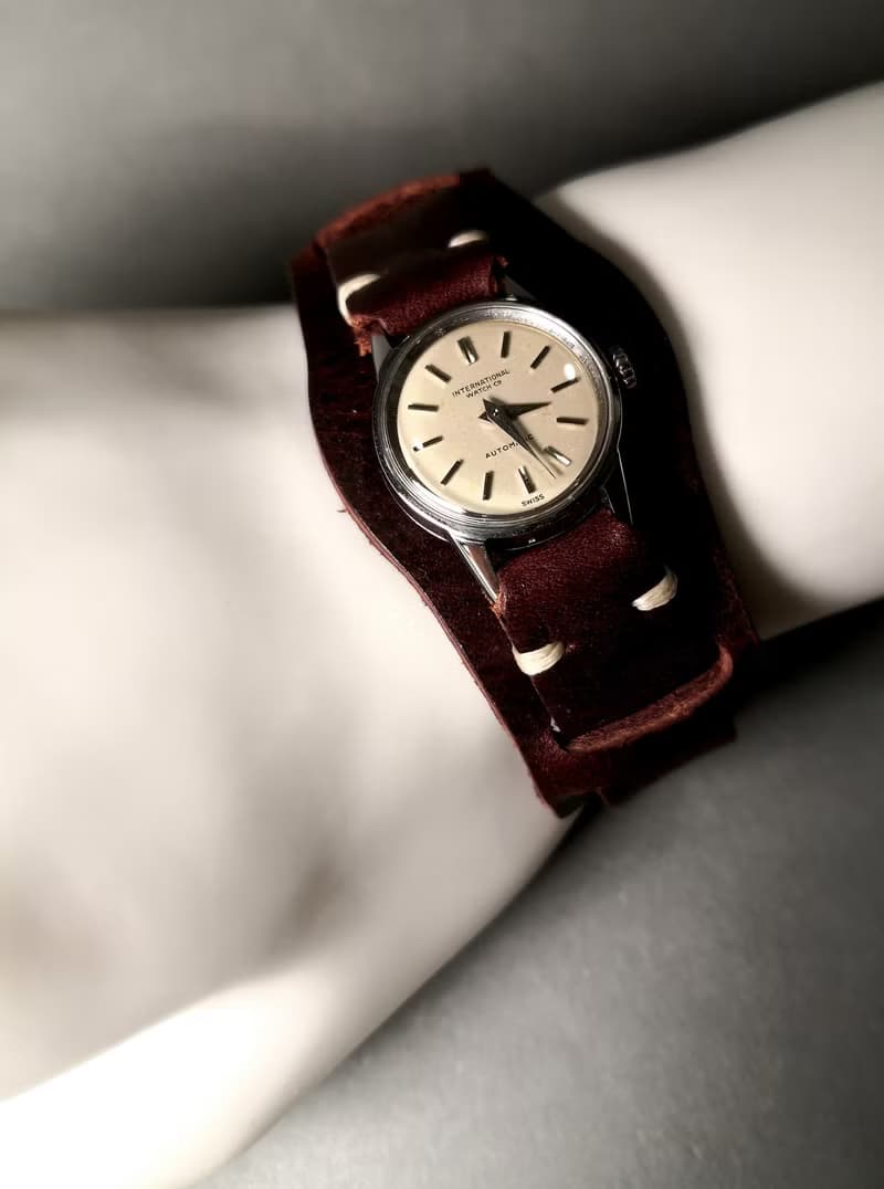 IWC萬國錶 1960s 自動上鍊女表/手工錶帶