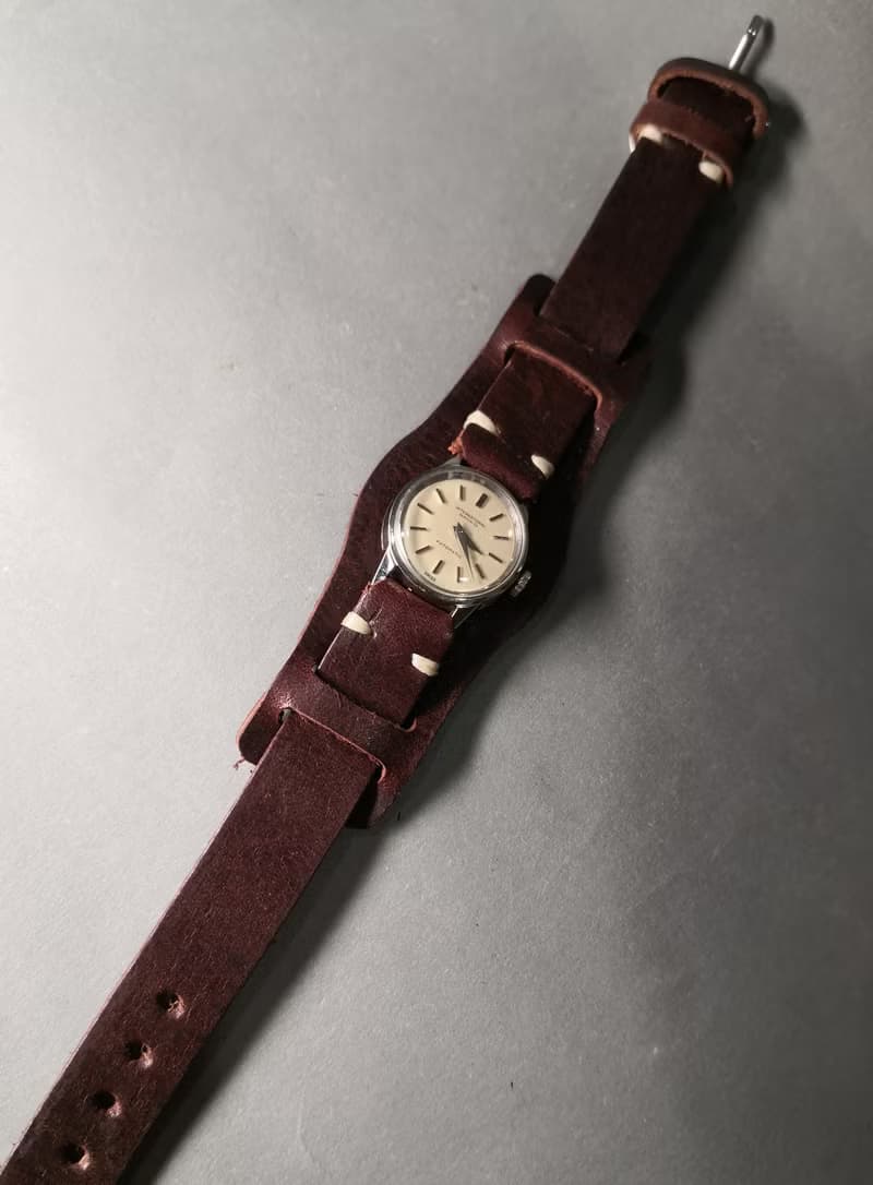 IWC萬國錶 1960s 自動上鍊女表/手工錶帶