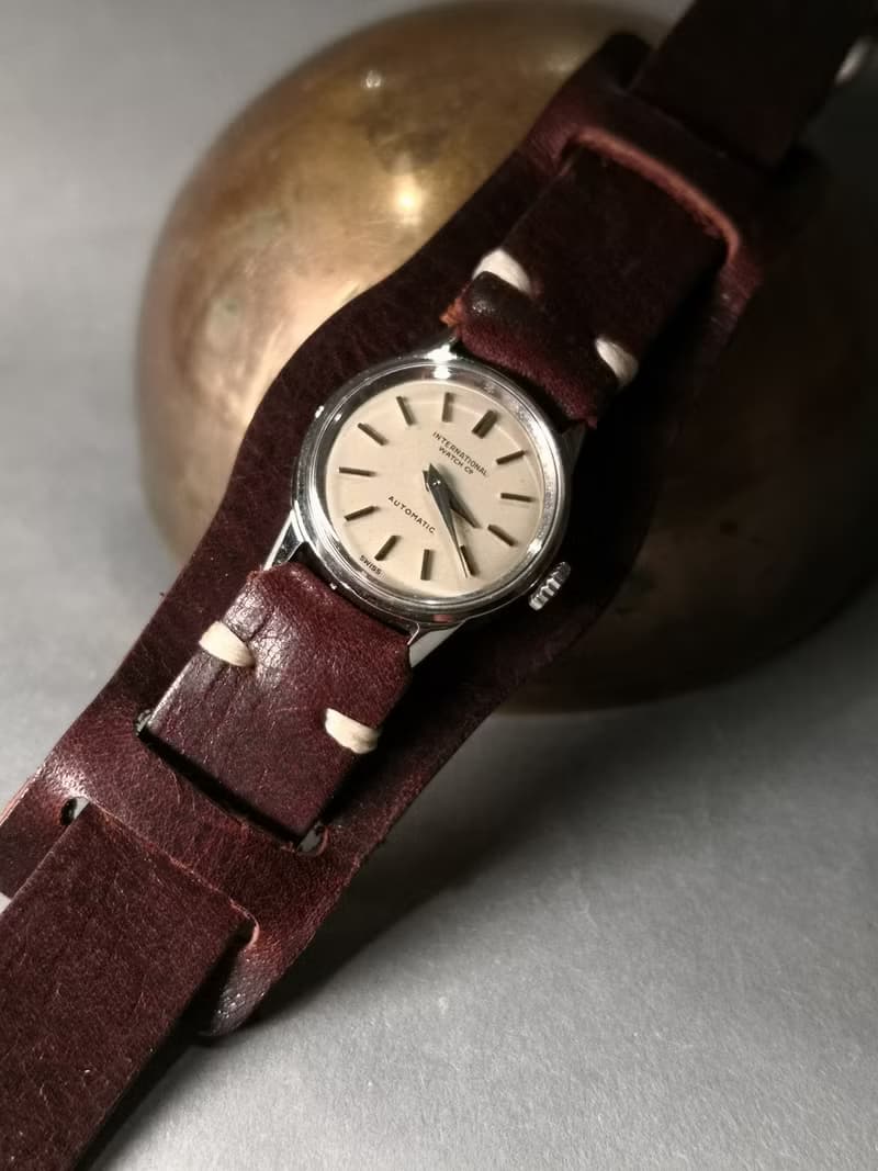 IWC萬國錶 1960s 自動上鍊女表/手工錶帶