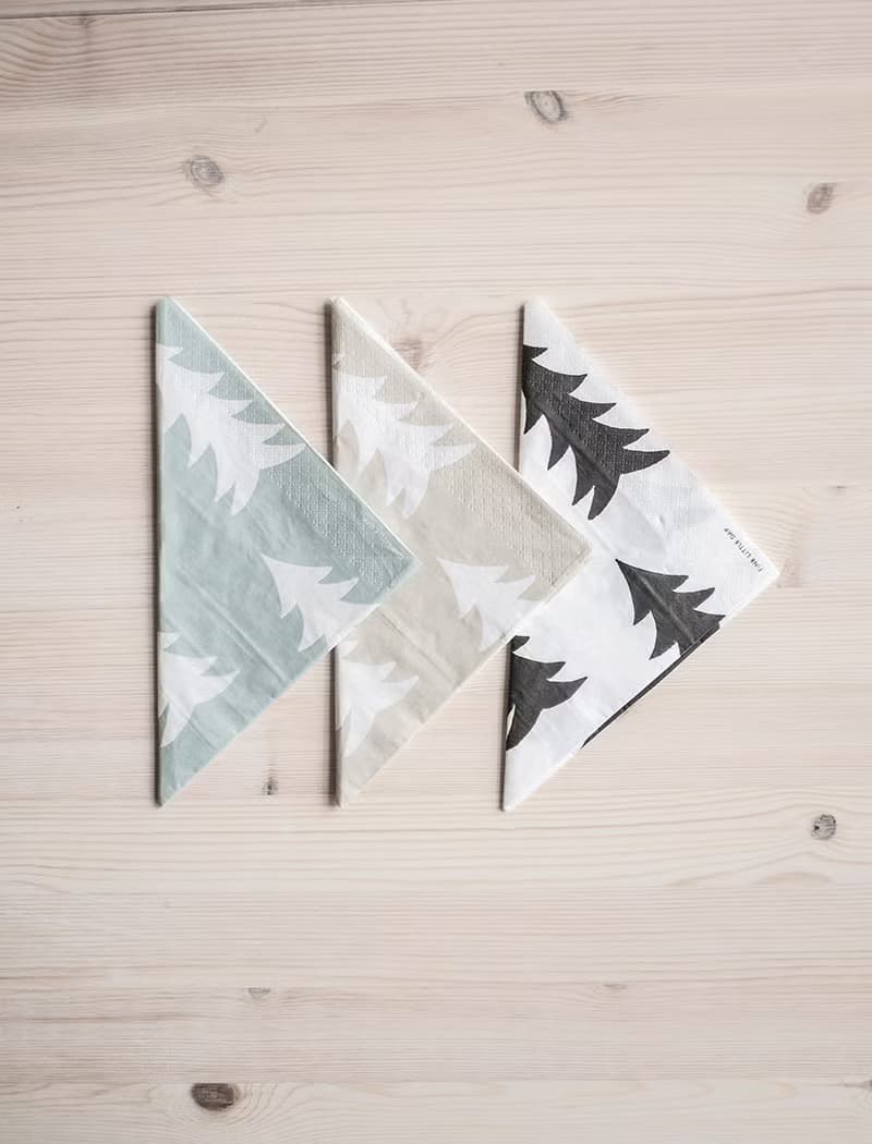北歐設計師款 - 印花餐巾紙PAPER NAPKINS GRAN, SAND