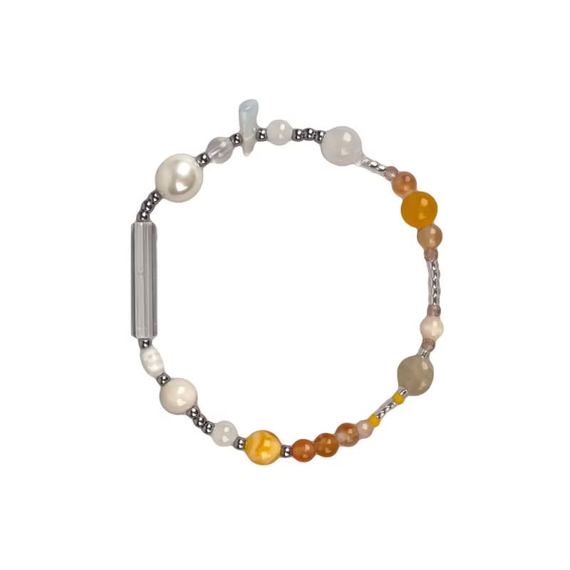 Tangerine Natural Stone Bracelet 024