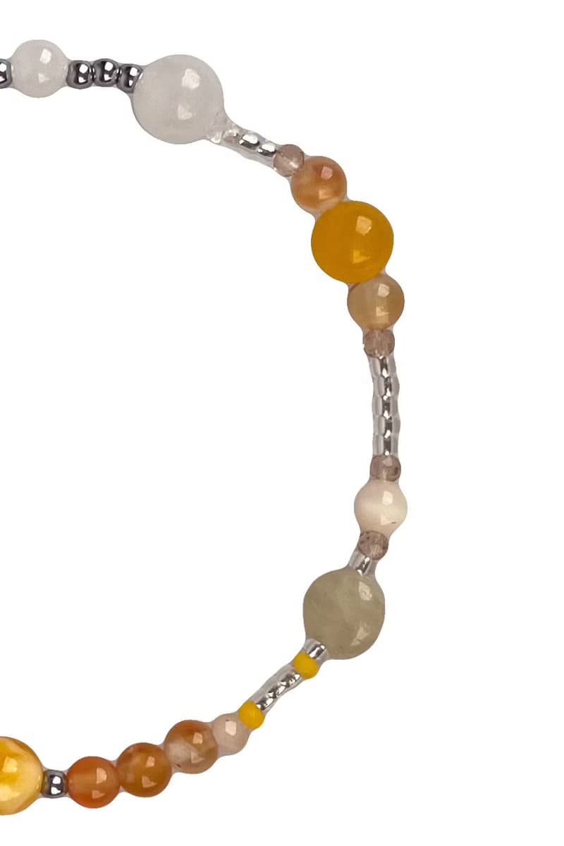 Tangerine Natural Stone Bracelet 024