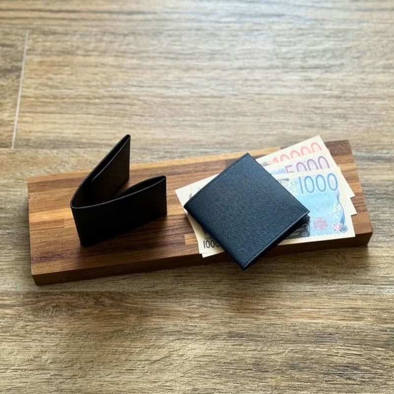 日本製【FLAT 輕便短夾】革職人 薄短夾 無卡片夾層