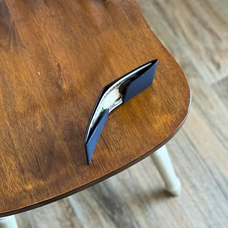 日本製【FLAT 輕便短夾】革職人 薄短夾 無卡片夾層