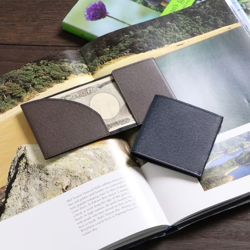 日本製【FLAT 輕便短夾】革職人 薄短夾 無卡片夾層