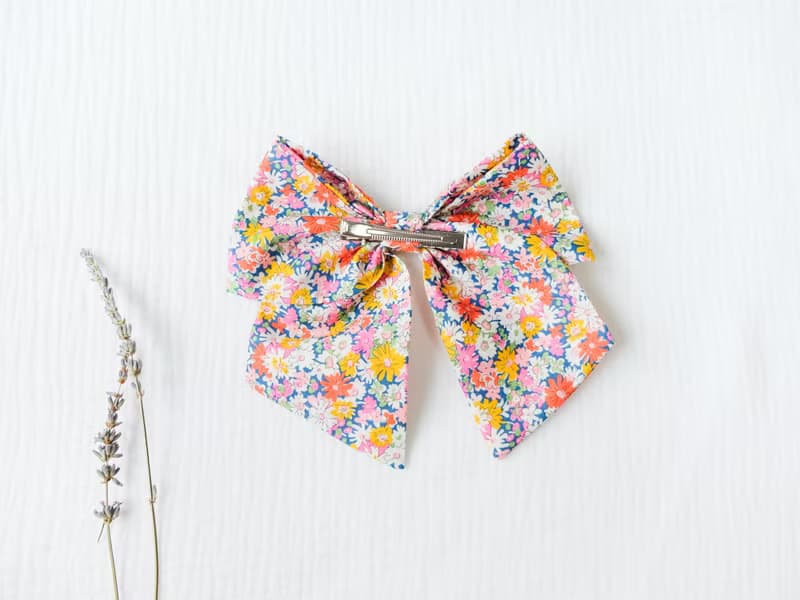 英國LIBERTY FABRICS手工法式大蝴蝶結髮夾 - Libby (經典莉比)