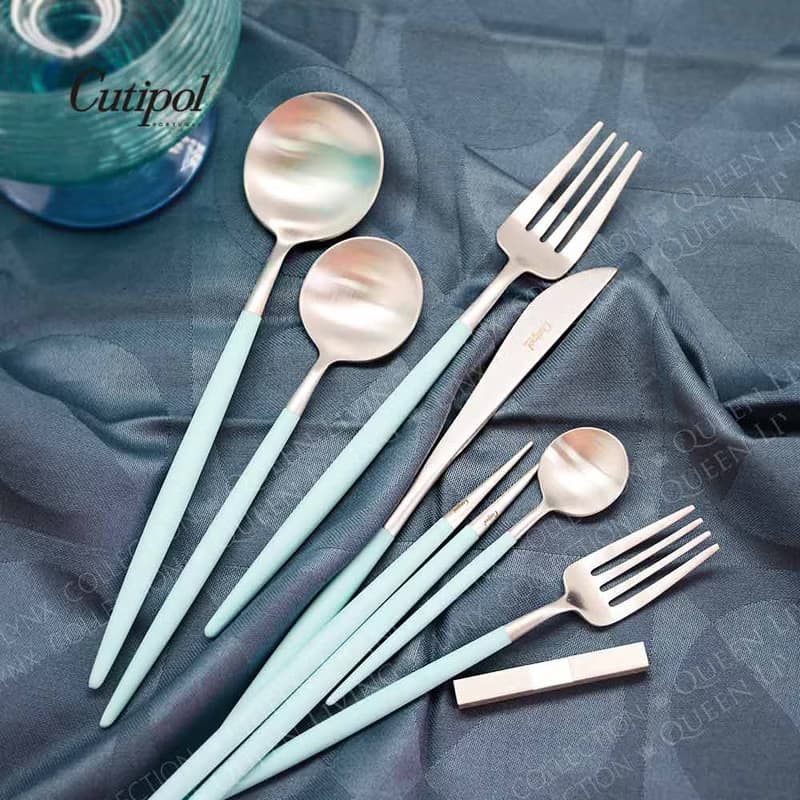 葡萄牙Cutipol GOA系列蒂芬妮柄21cm主餐匙