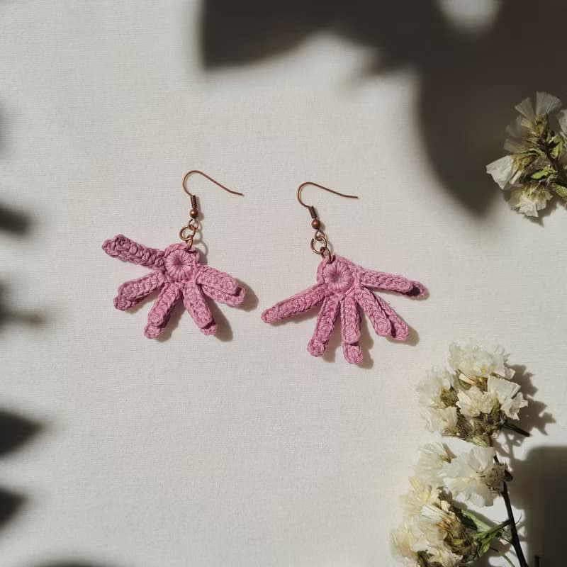 Half Flower earrings