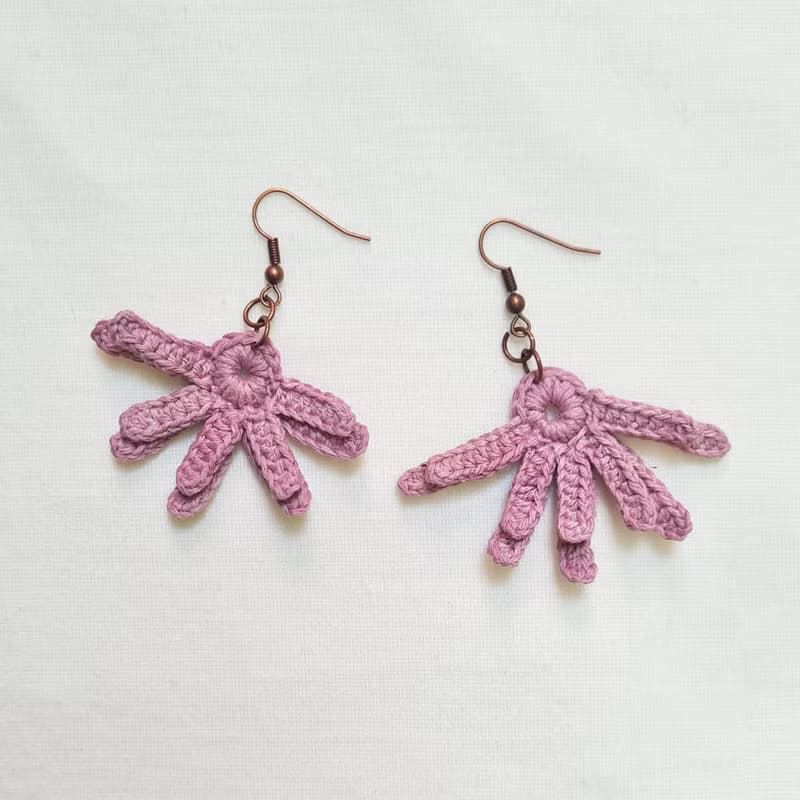 Half Flower earrings