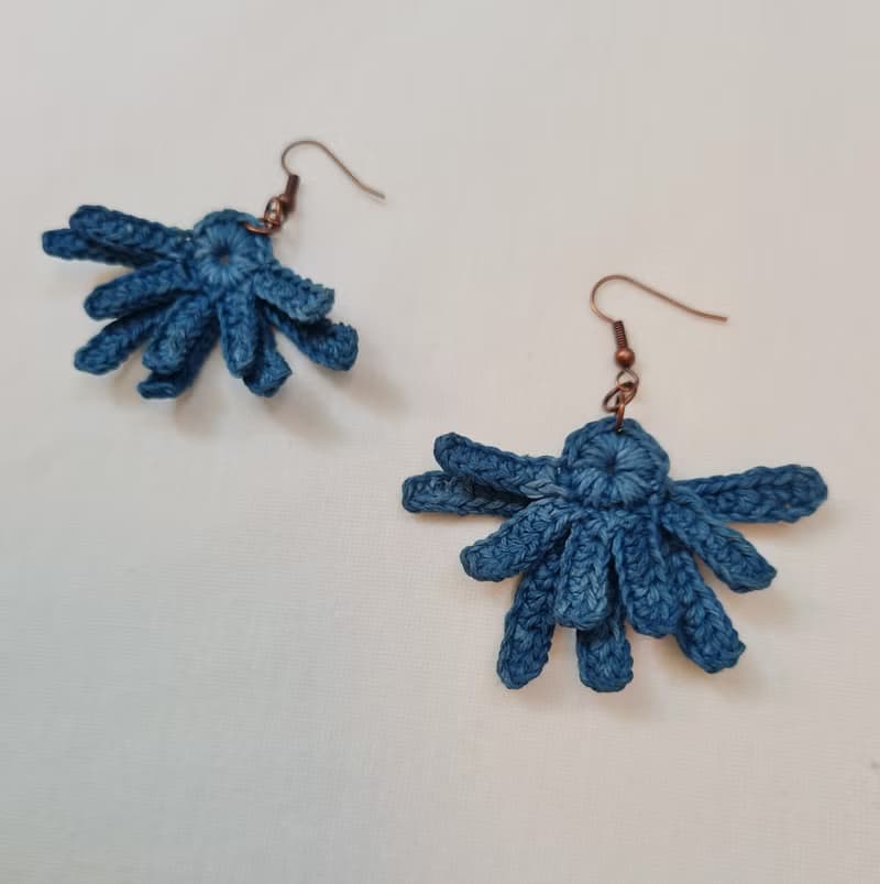 Half Flower earrings