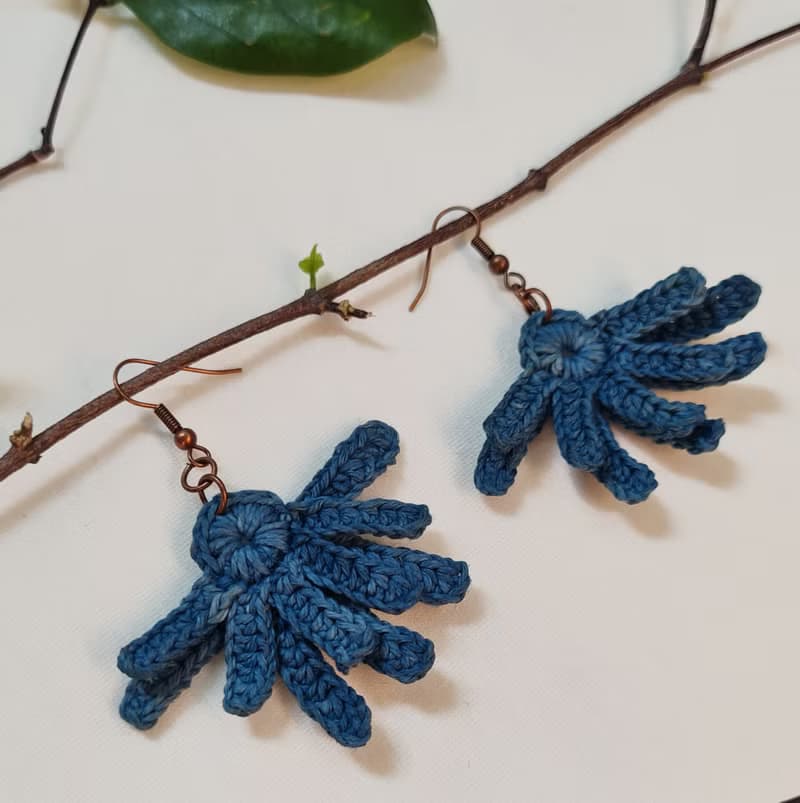 Half Flower earrings