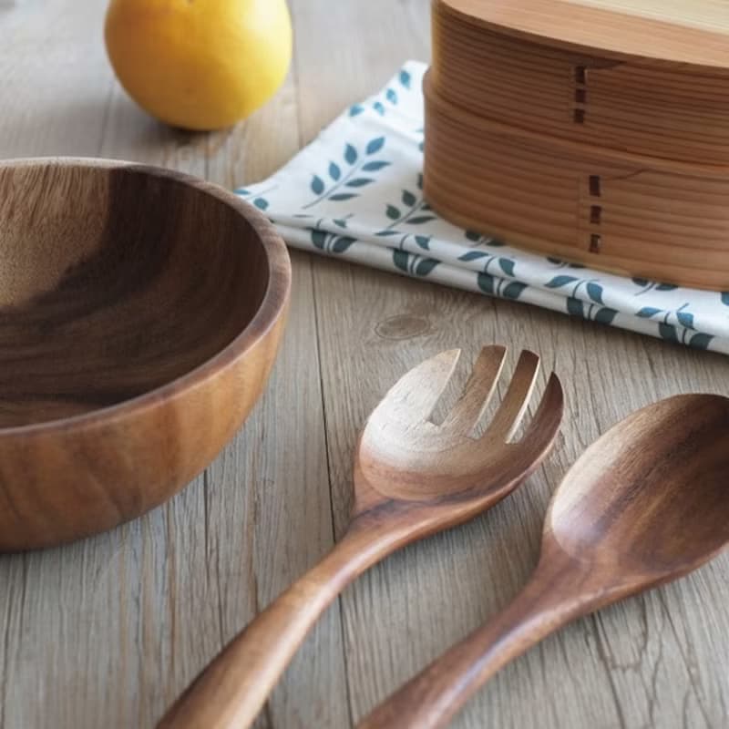 LINKIFE 木質系列 相思木沙拉叉匙組