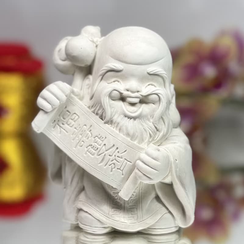 吉祥如意福神公仔-小盤組 硅藻土 吸濕 新年禮物 擴香石 佛 宗教