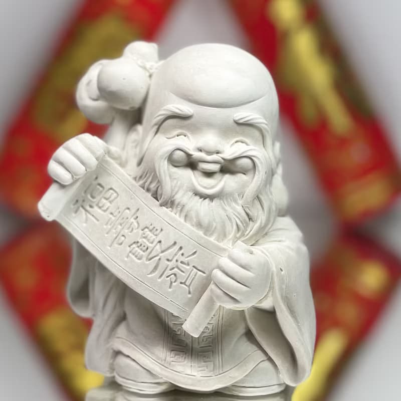 吉祥如意福神公仔-小盤組 硅藻土 吸濕 新年禮物 擴香石 佛 宗教