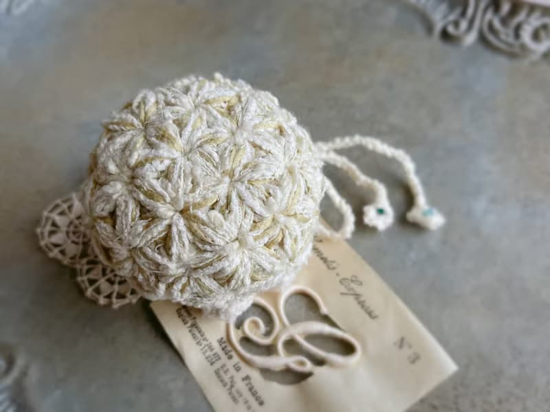 Knitting 生命之花束口袋 - 恬靜