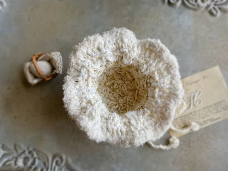 Knitting 生命之花束口袋 - 恬靜