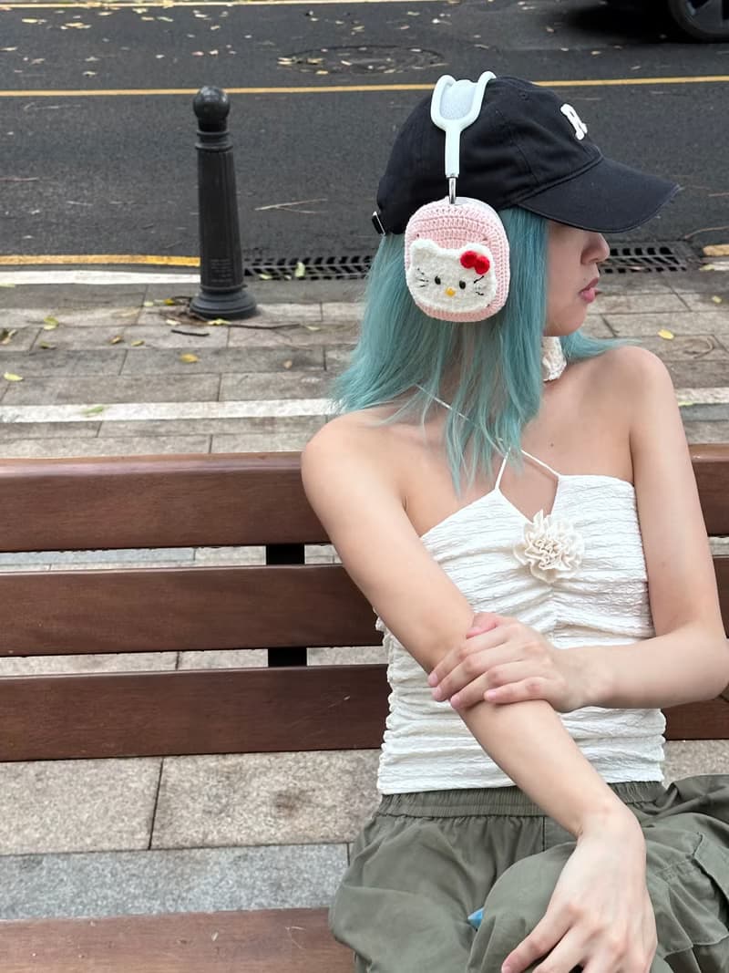 原創設計粉色可愛貓咪女生禮物AirPod Max索尼XM5保護套