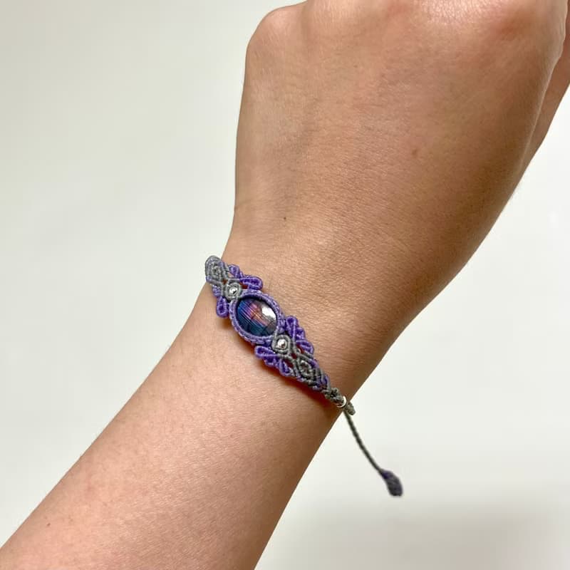 彩光拉長石編織手鍊/手環