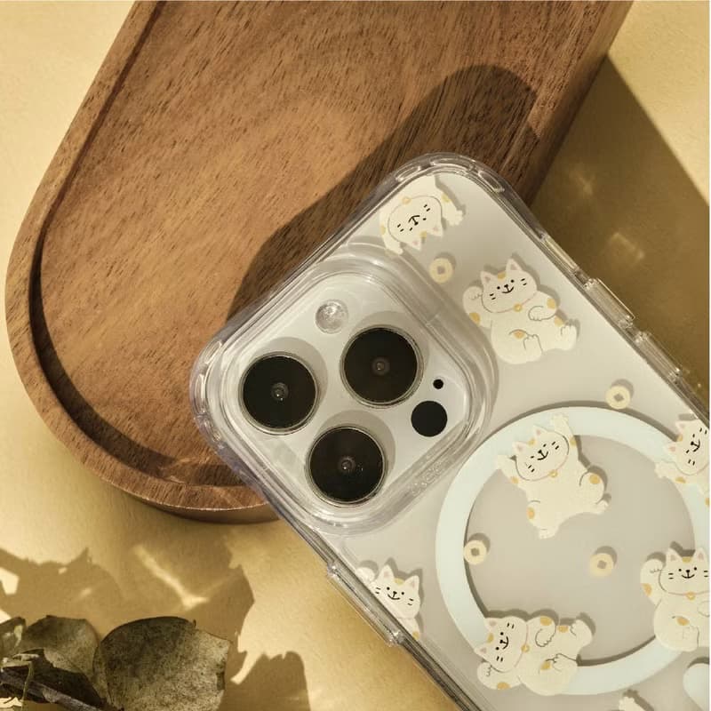 Mandie招財貓貓抗黃防摔MagSafe iPhone手機殼