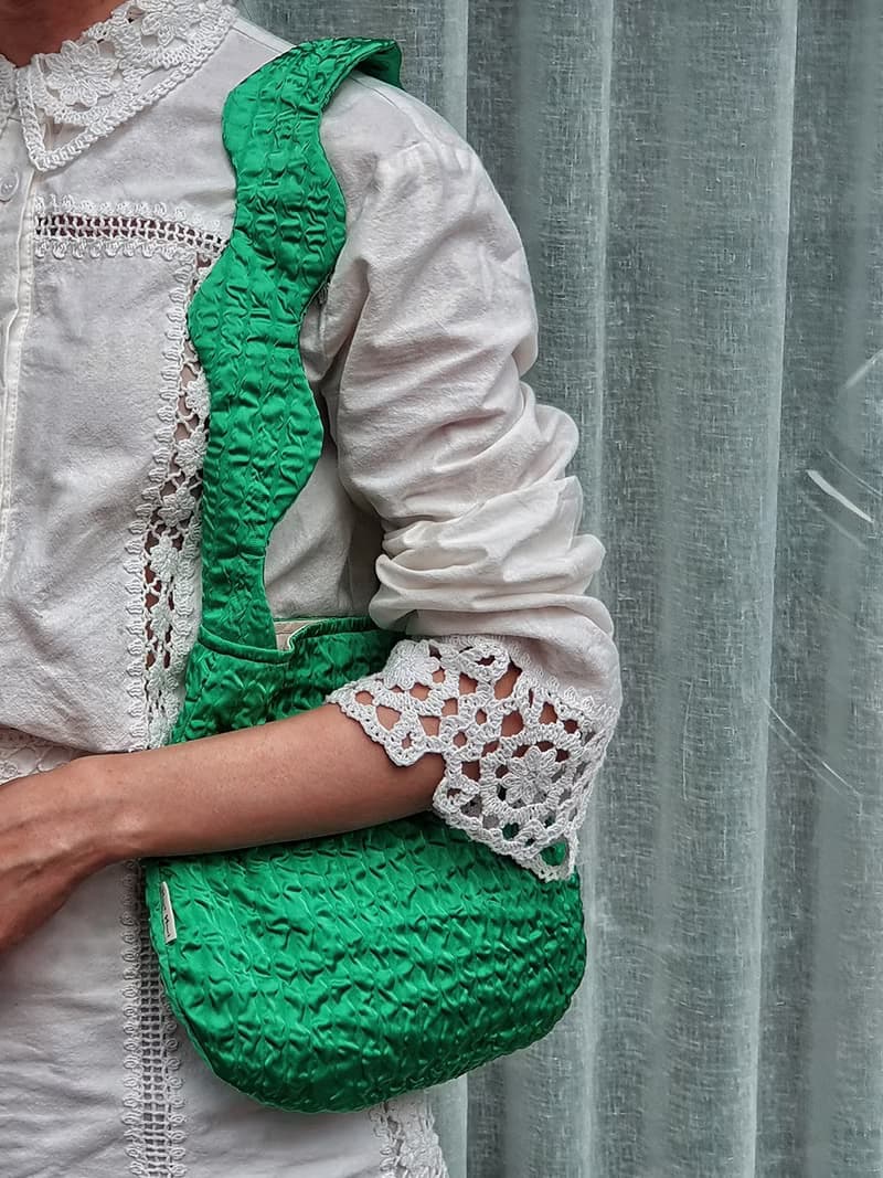 Handmade mini bone-bone bag