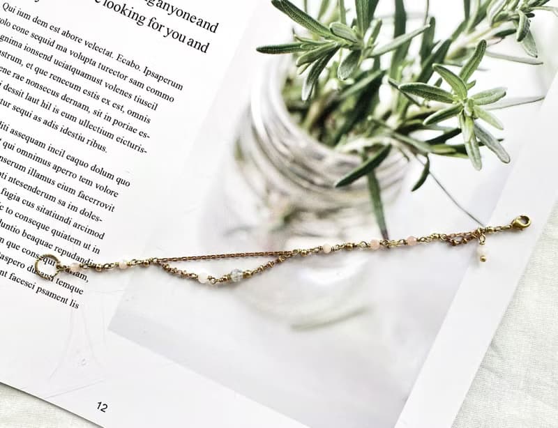 黃銅手鍊 | 太陽石 | 拉長石