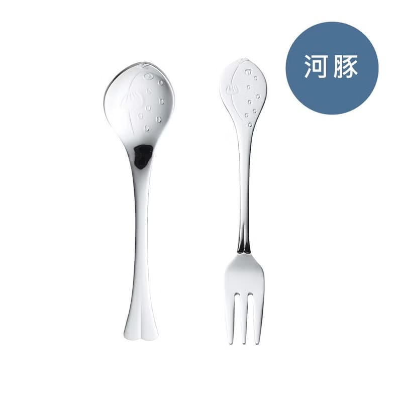 日本【SALUS 佐藤金屬】海洋動物系列-河豚叉/匙