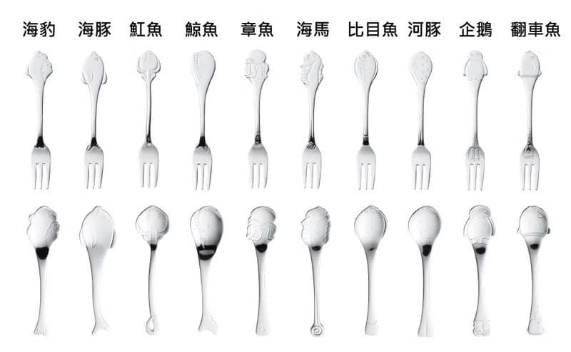 日本【SALUS 佐藤金屬】海洋動物系列-河豚叉/匙