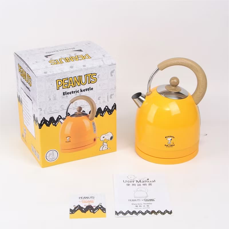 PEANUTS x Homeplus 不銹鋼無線1.7公升SNOOPY電熱水壺-KE938B-YK