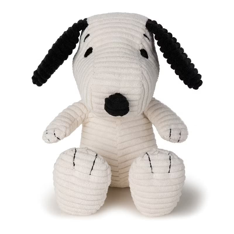【微瑕特惠】BON TON TOYS Snoopy史努比燈芯絨填充玩偶-奶油19cm