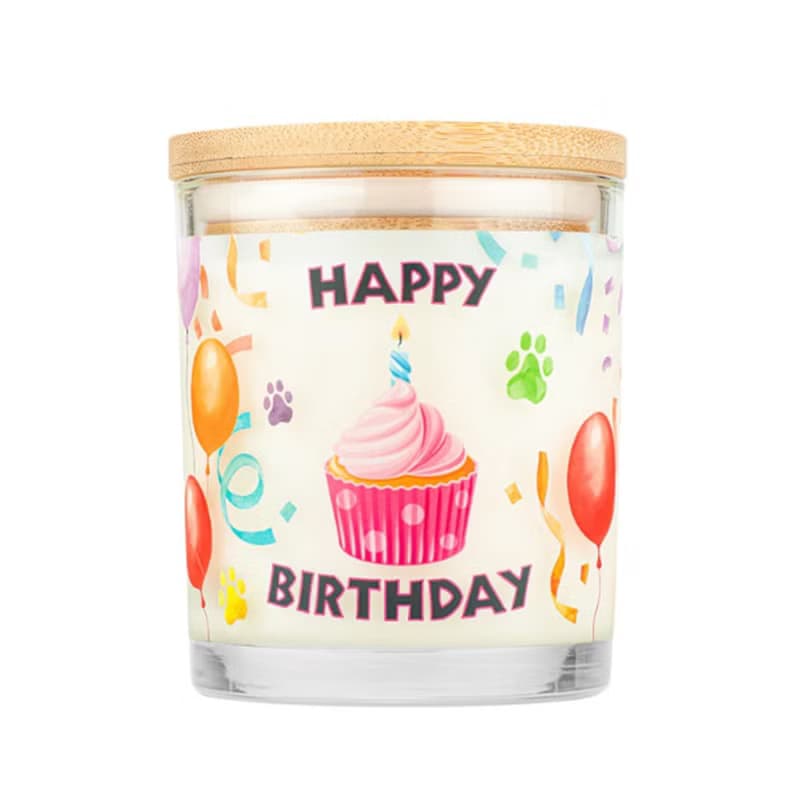 【美國PET HOUSE】室內除臭寵物香氛蠟燭-生日快樂255g