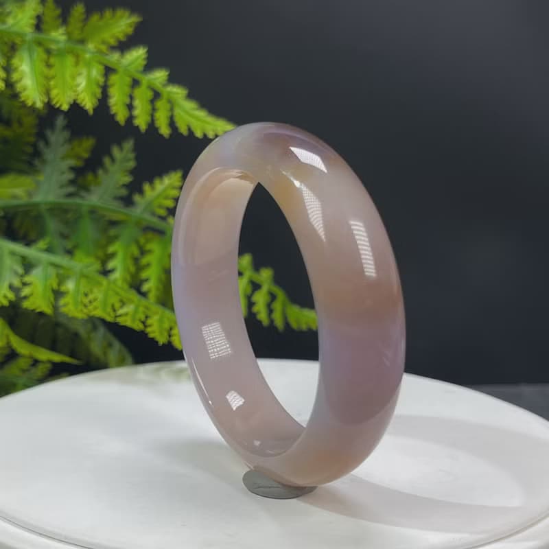 珊瑚玉手镯 52MM 冰潤高瓷玉化 多彩 天眼 菊花石手環 吉祥財富