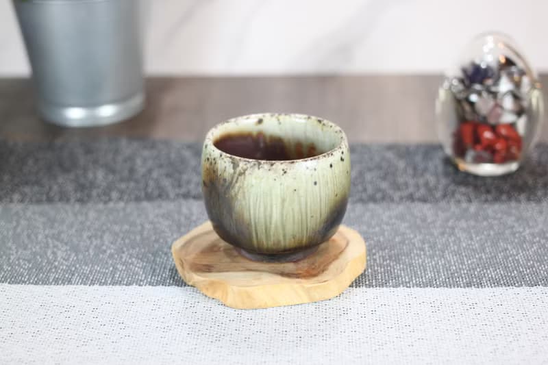 【送禮好物】110ml 天目釉 柴燒茶杯 鶯歌名家葉敏祥手工作品