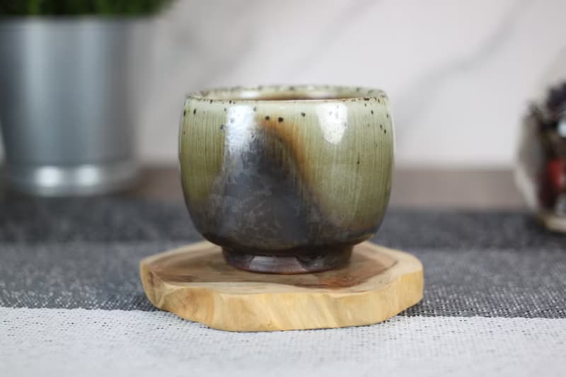 【送禮好物】110ml 天目釉 柴燒茶杯 鶯歌名家葉敏祥手工作品