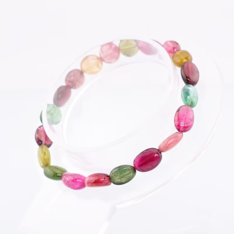 寶麗金珠寶-天然彩色糖果碧璽手鍊