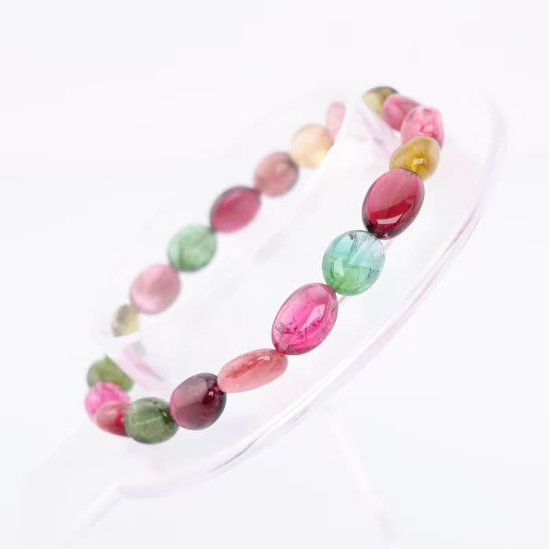 寶麗金珠寶-天然彩色糖果碧璽手鍊
