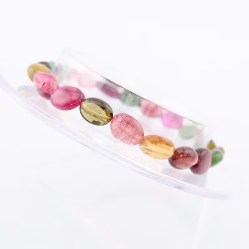 寶麗金珠寶-天然彩色糖果碧璽手鍊