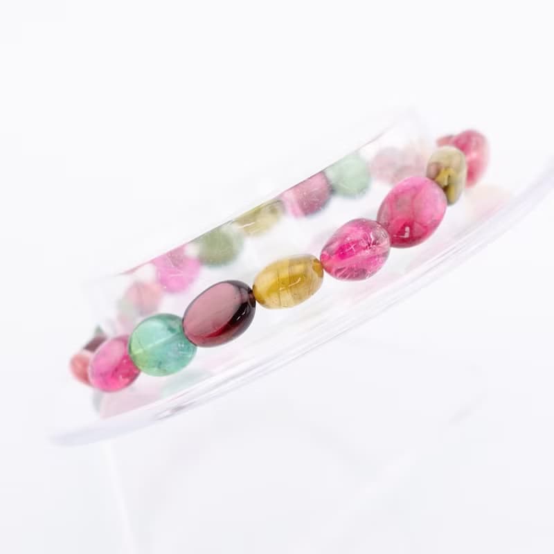 寶麗金珠寶-天然彩色糖果碧璽手鍊