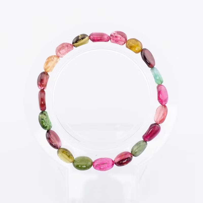 寶麗金珠寶-天然彩色糖果碧璽手鍊