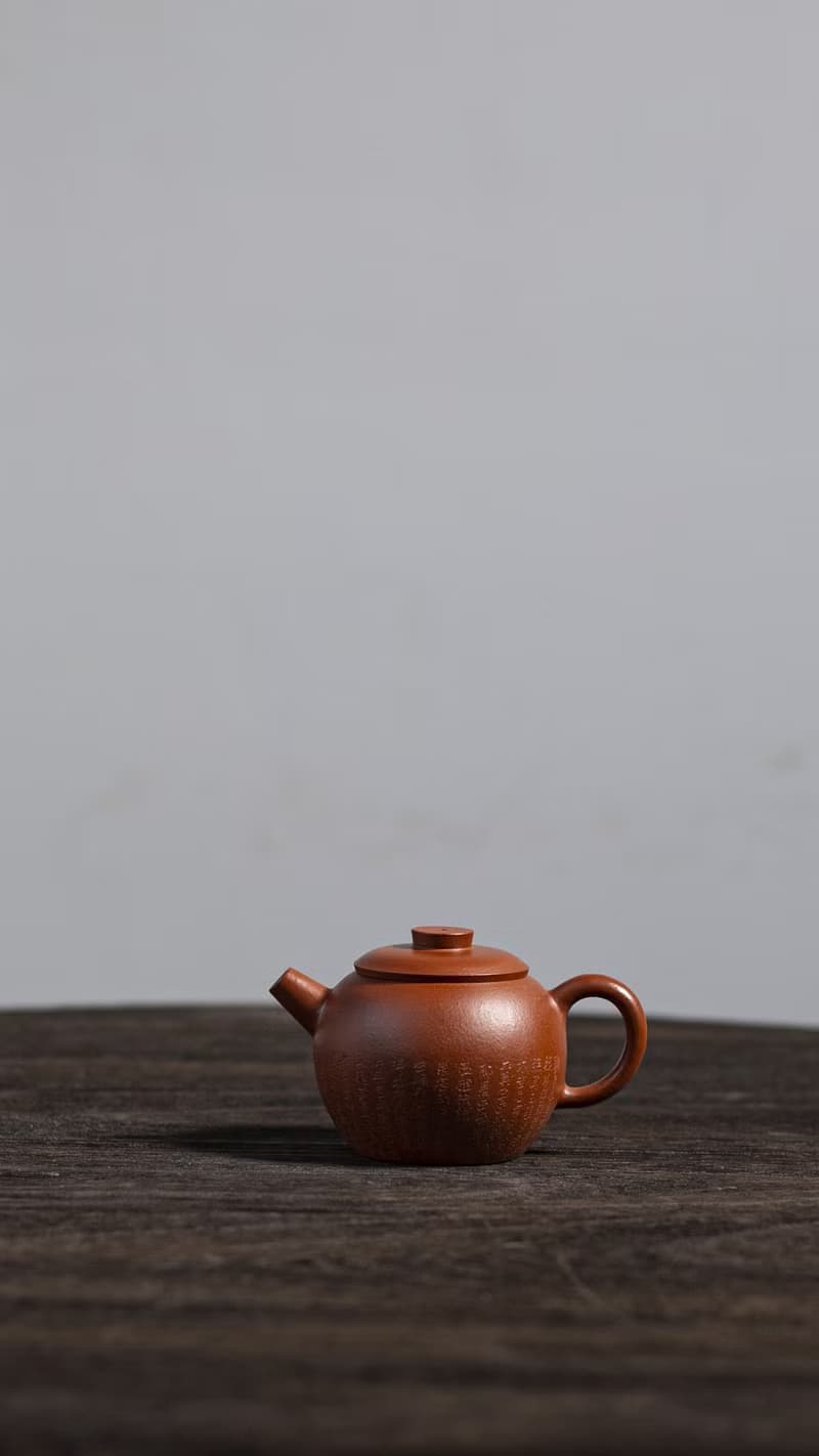 送禮紫砂壺茶壺巨轮壶 100cc 轻胚  把玩器 以平刀 边款字   全手