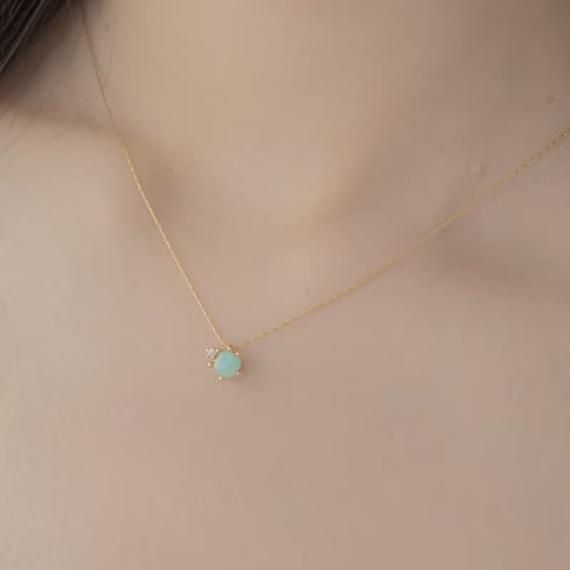 【獅子座生日石】紅玉髓 Carnelian 天然石項鍊 韓國製造