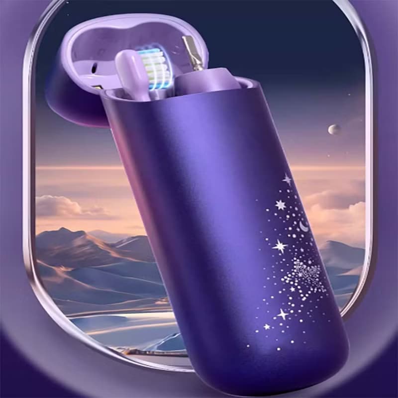 【免運】ROAMAN羅曼出差旅行殺菌電動牙刷全自動軟毛成人聲波星鑽