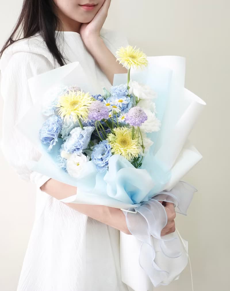 桔梗花束 2023七夕 情人節花束 韓式花束  生日花束 女友禮物