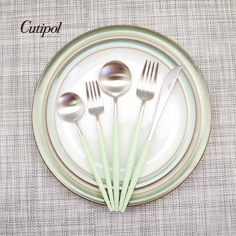 葡萄牙Cutipol GOA系列青玉柄17cm點心水果叉