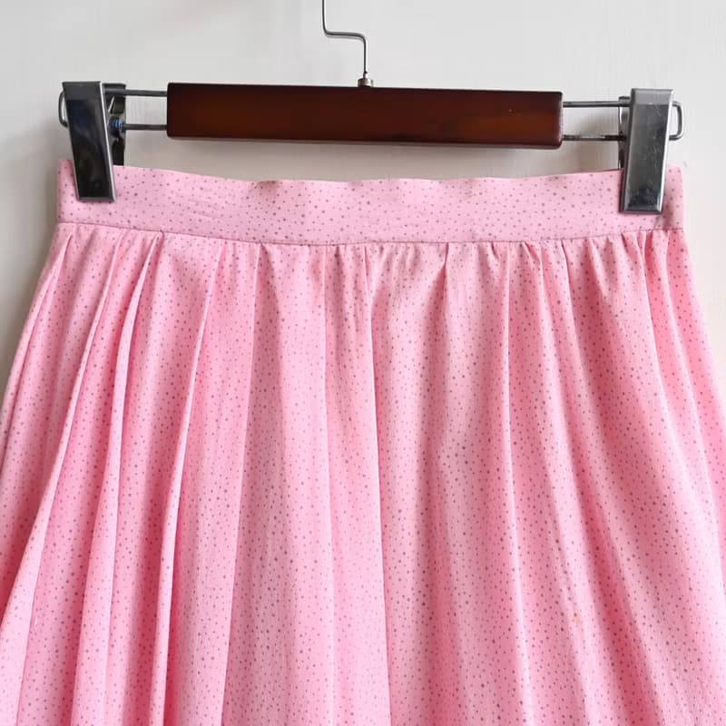 【蛋植物古著】珍藏花束絲質印花古著長裙