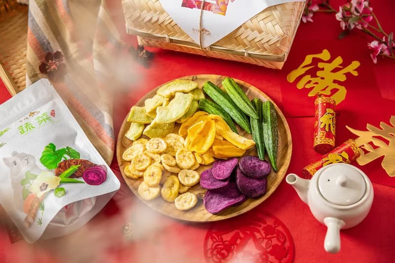 午後小食光│竹籃禮盒-蔬果脆片組